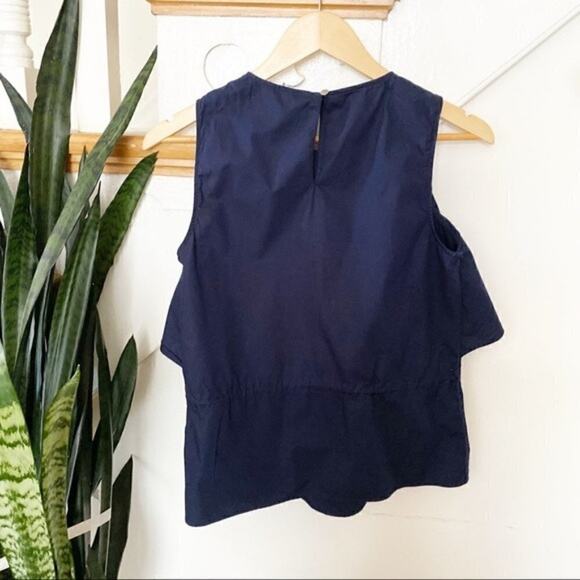 Banana republic ruffle drawstring waist blouse - Picture 6 of 7